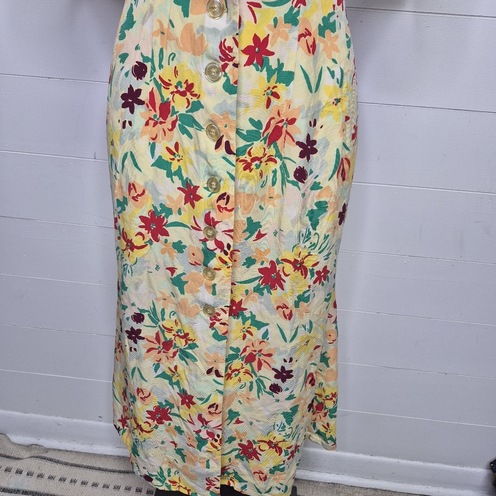 Vintage Weinberg Floral Button Down Dress Size M - Picture 6 of 13